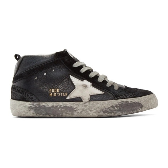Golden Goose / Midstar Sneakers in black suede 38 8 - Picture 1 of 10